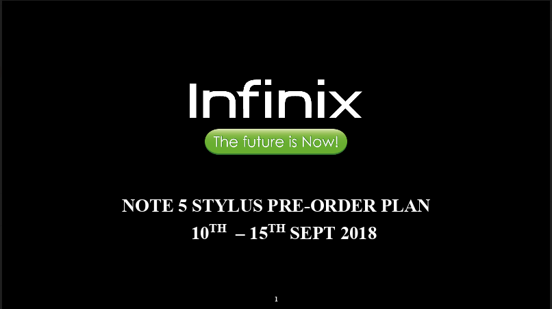 infinix note 5 stylus